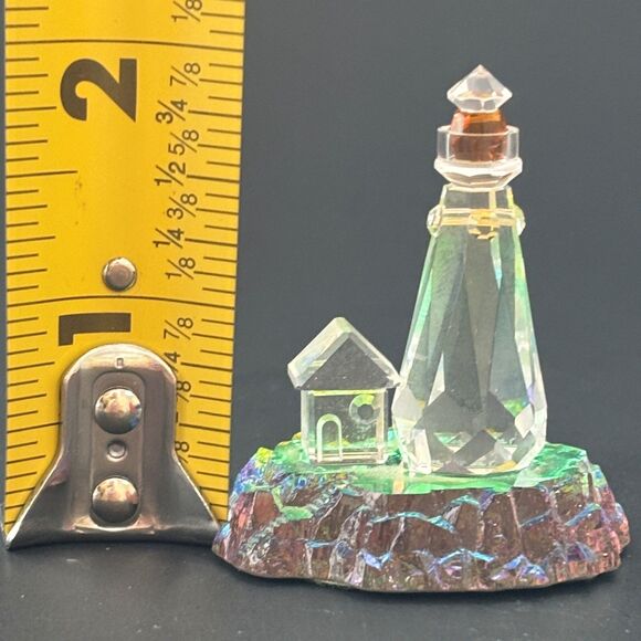 Austrian Lead Crystal World Harbor LightHouse Multicolor Figurine Made USA - Picture 7 of 7